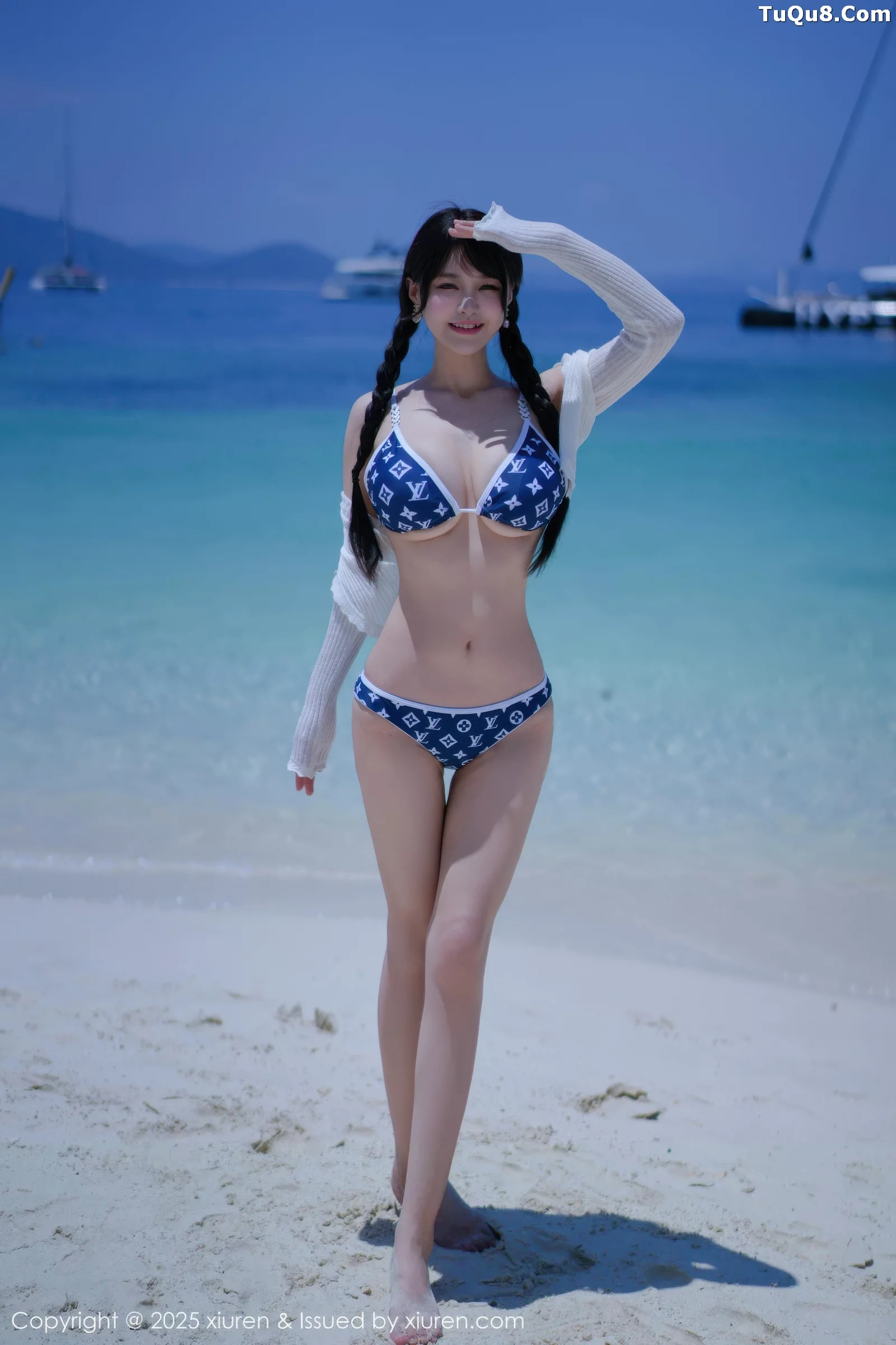 Heart's Flora Sexy Bikini + Black Sensual Sheer Fabric Show Off Full Figure Exquisite Photoshoot 61P 8
