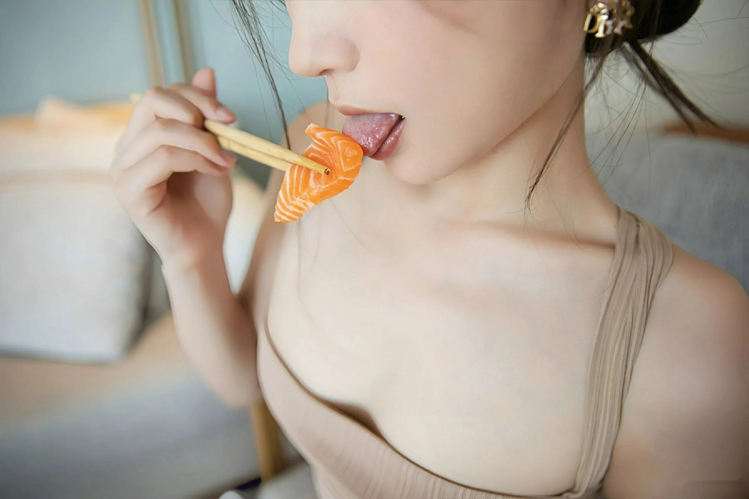 Liu Tingting: Sexy Nude Maxi Dress and Sheer Fabric Photoshoot of a Perfect Figure 54P