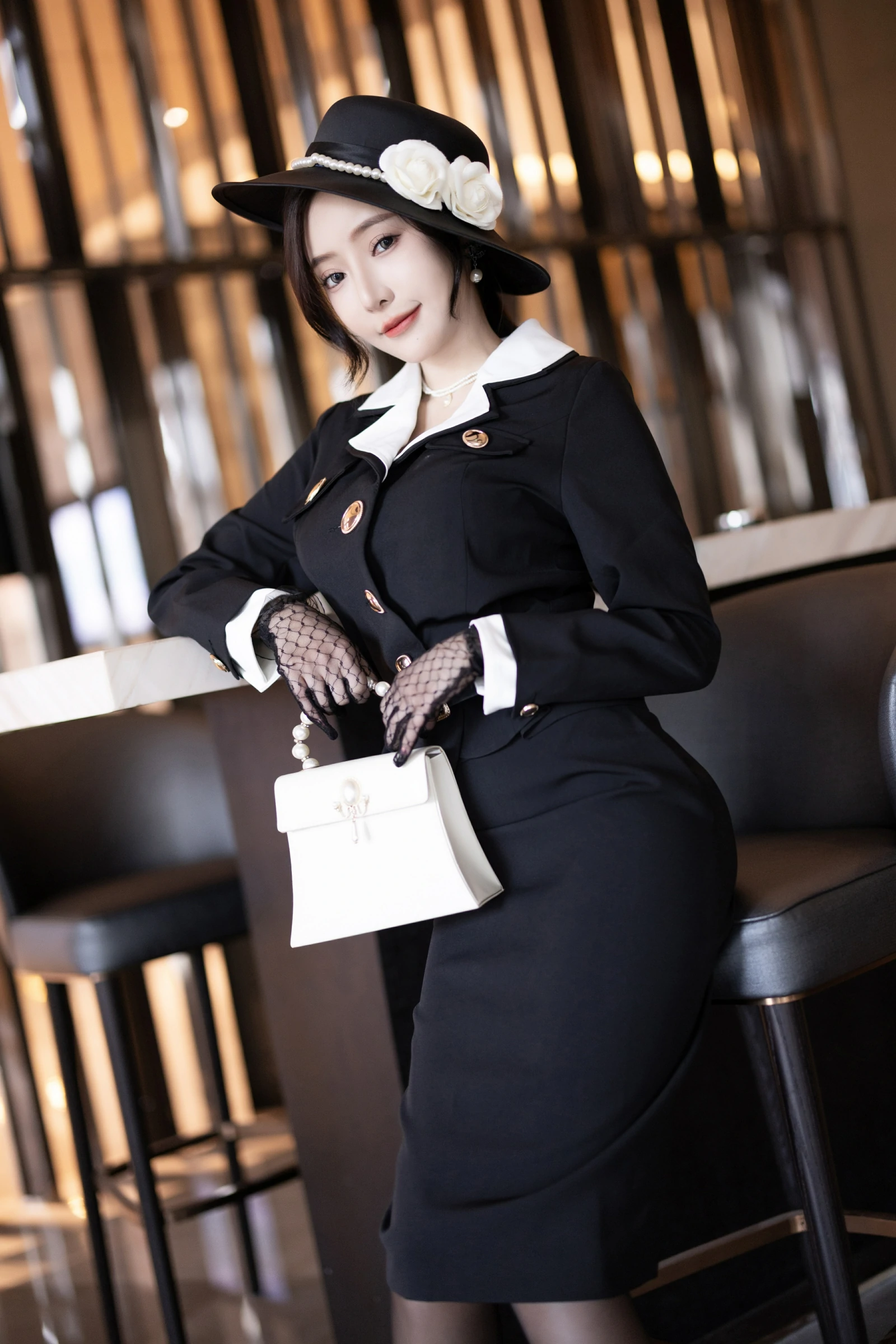 [Paid Feature] Wang Xinyao Yanni Seductive Private Photoshoot Benefits Black Suit 88P 6