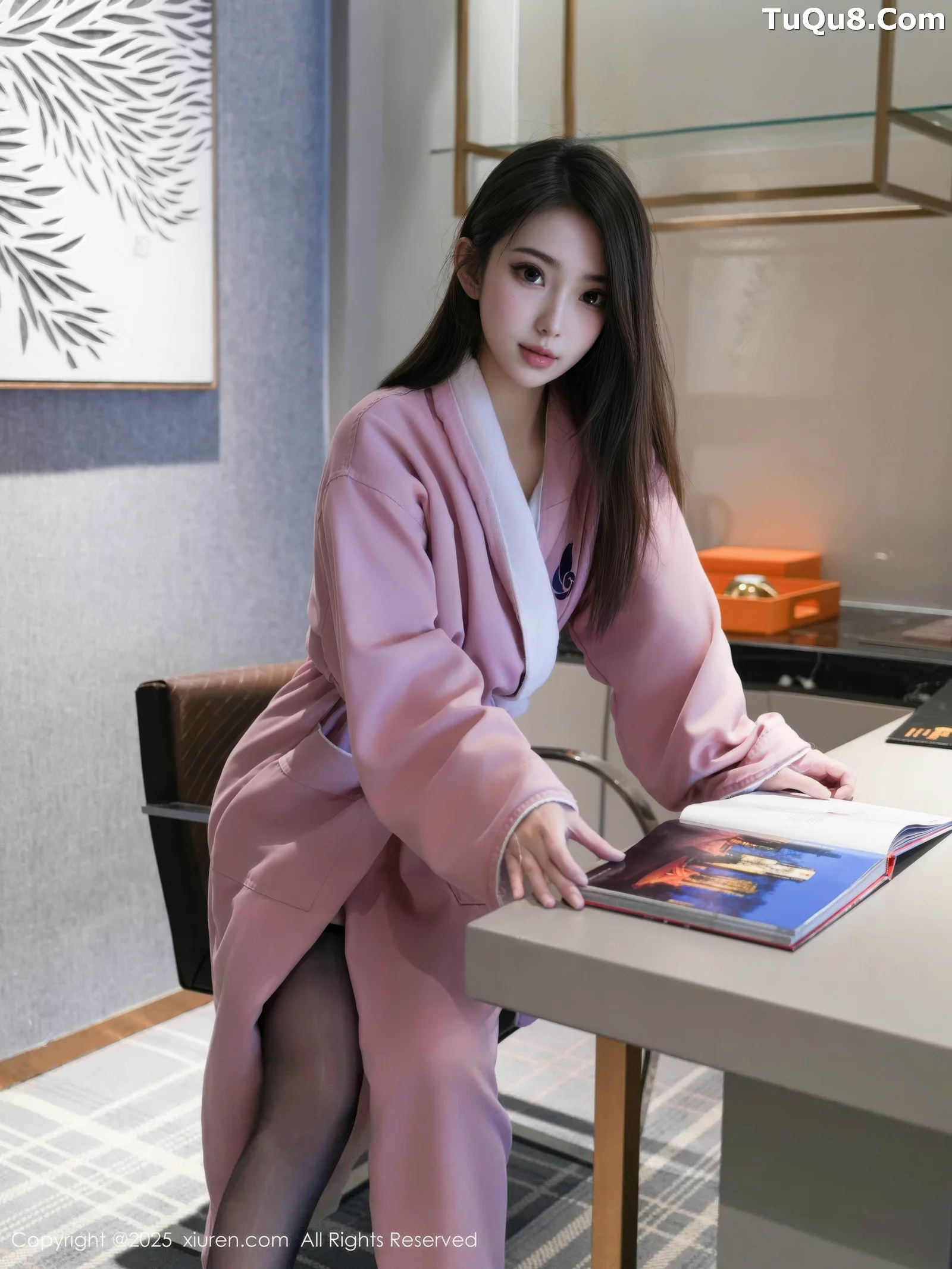Shāo Shāo Xiǎo Táo sexy black lingerie with black stockings and garter belt showing off a graceful figure, exquisite photoshoot 71P 3