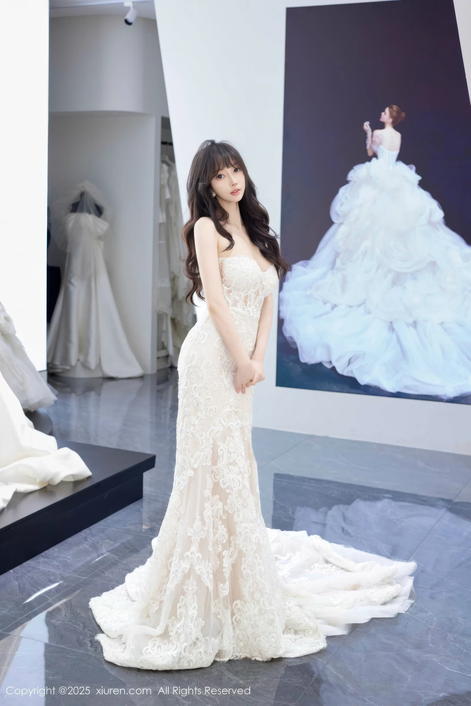 Yue'er Yue'er's private sexy white wedding dress gown showcasing perfect figure charming absolute beauty photoshoot 54P 6
