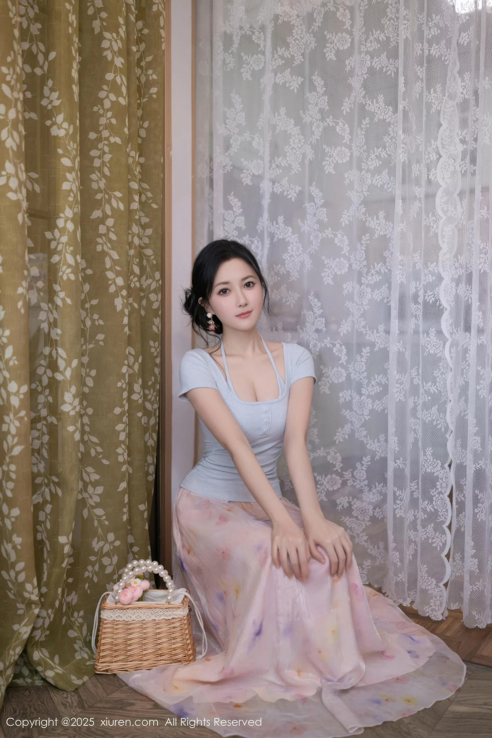Caviar Fish Sexy Pink Sheer Dress Exposed Crotch Flesh Show Graceful Figure Exquisite Photoshoot 80P 2