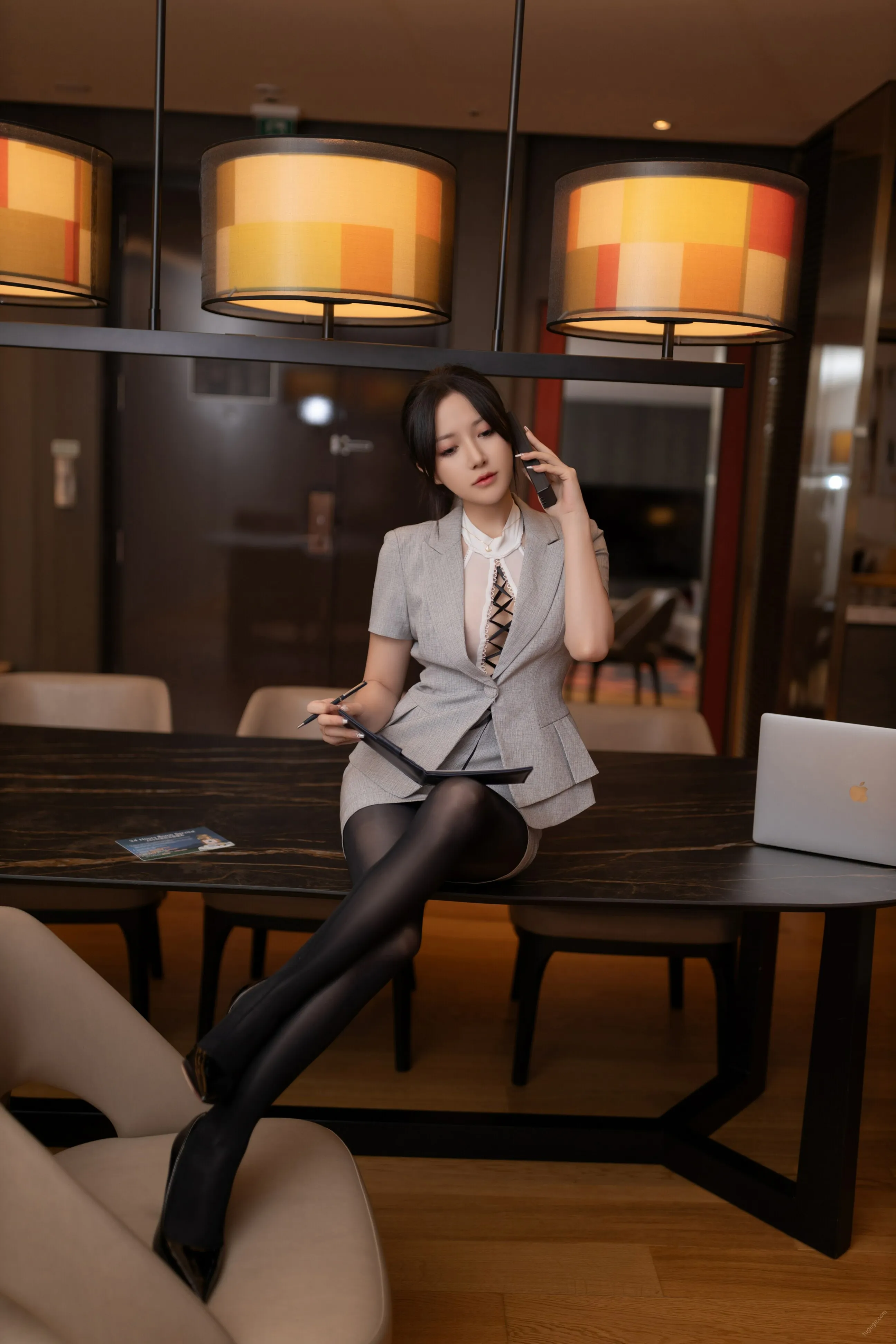 秀人付费 鱼子酱Fish 诱人私拍福利 他的监控电话113P 6