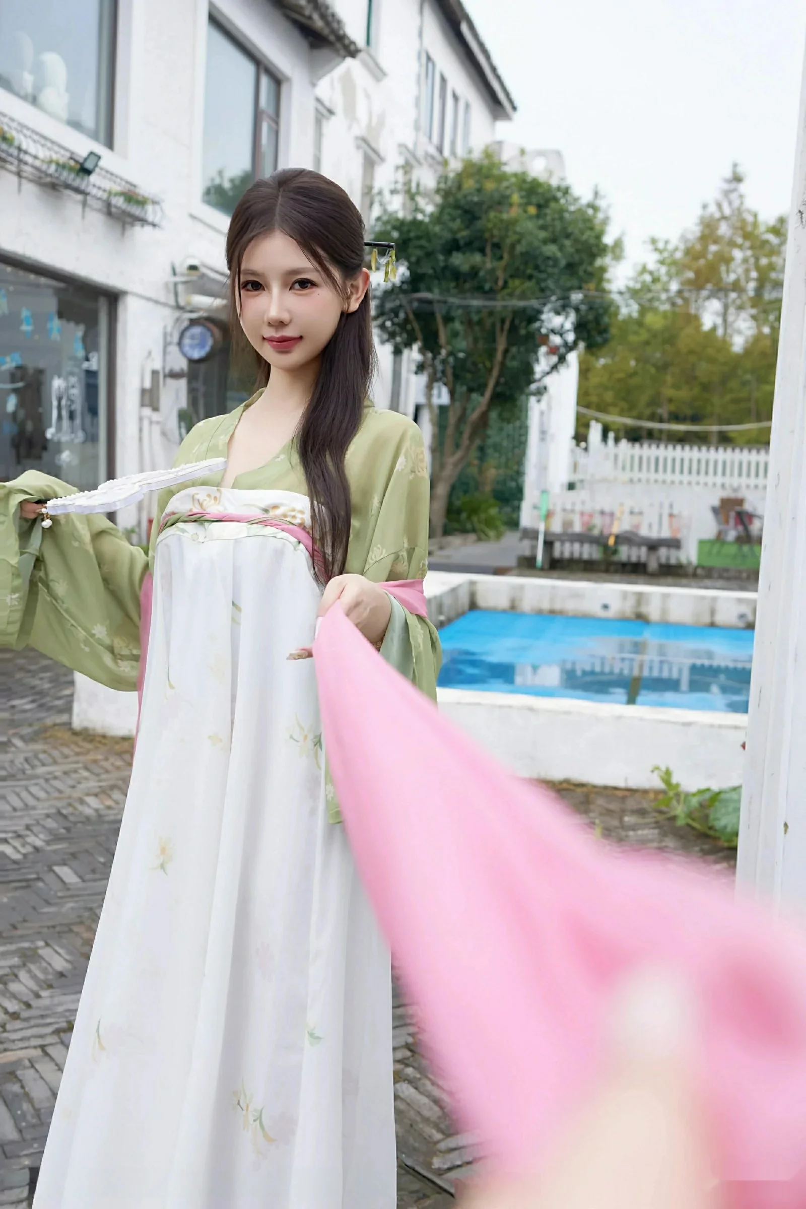 尹甜甜sunny性感薄纱汉服装扮配超薄肉丝秀完美身材绝美写真83P 6