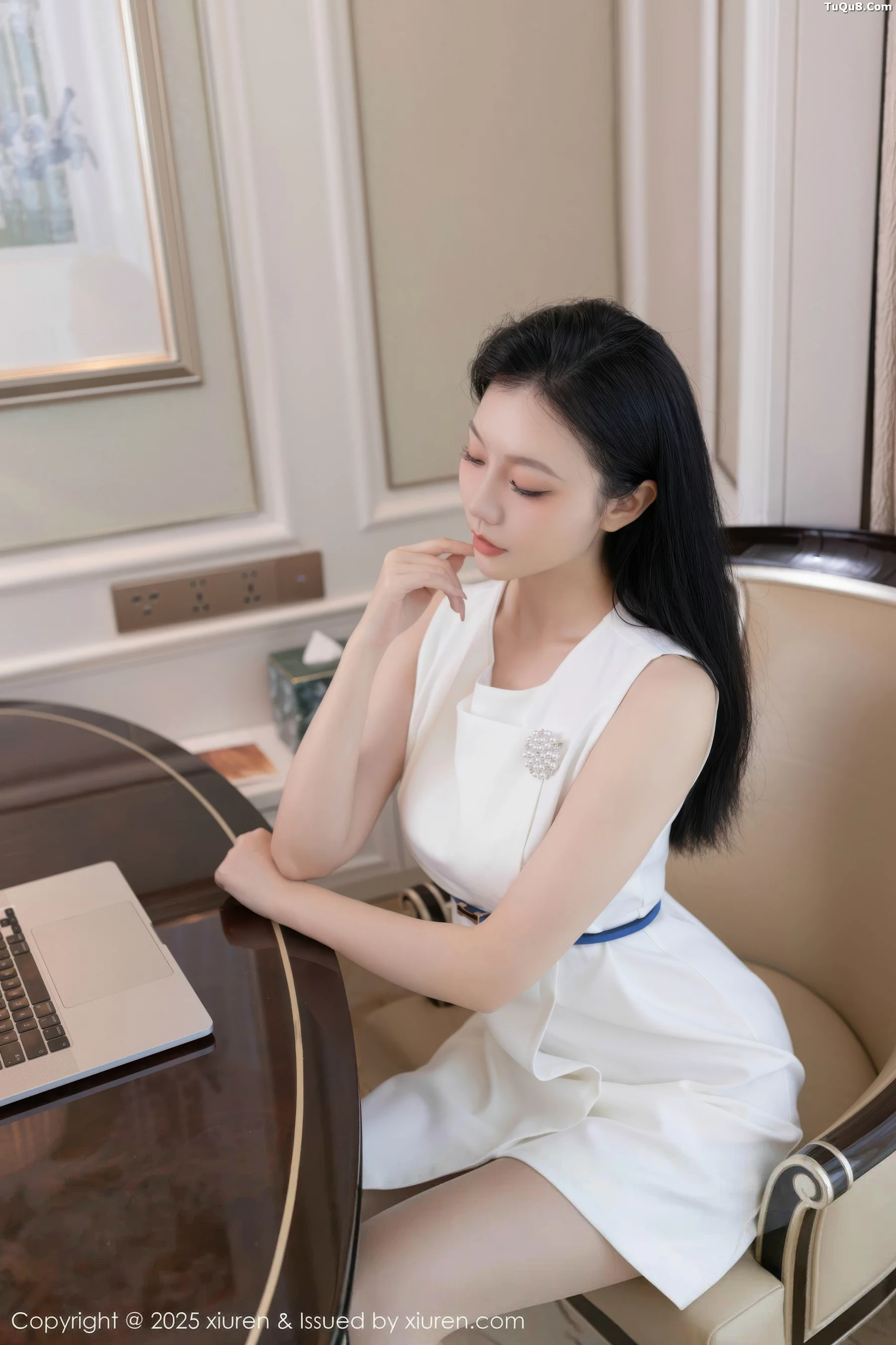 安然anran性感蓝灰色内衣配超薄肉丝秀曼妙身姿绝美写真76P 8